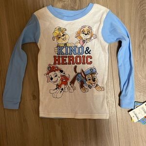 Paw Patrol Long Sleeve Shirt, size 5 T, NWT